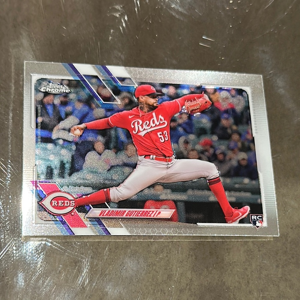 Topps Chrome Reds Baseball Card